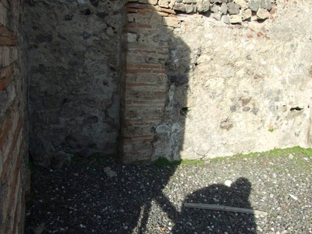 I.3.7 Pompeii. December 2007. North wall with recess.
