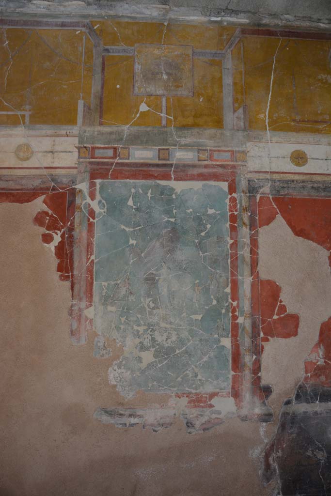 I.7.7 Pompeii. October 2019. Looking towards central wall painting on west wall
Foto Annette Haug, ERC Grant 681269 DCOR.


