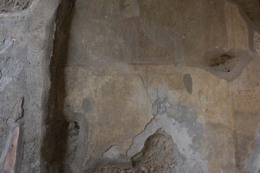 I.8.17 Pompeii. March 2019.  Detail from north wall of entrance vestibule 2
Foto Annette Haug, ERC Grant 681269 DCOR.
