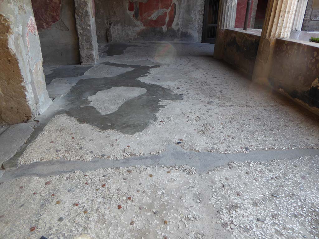 I.10.4 Pompeii. September 2017. North portico, looking east across flooring, from corridor 9, on left.  
Foto Annette Haug, ERC Grant 681269 DCOR.
