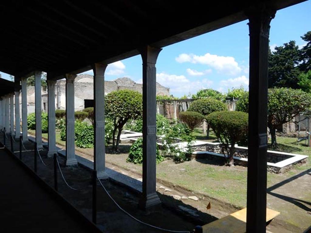 II.4.6 Pompeii. May 2016. Looking north-east from south end of west portico. Photo courtesy of Buzz Ferebee.

