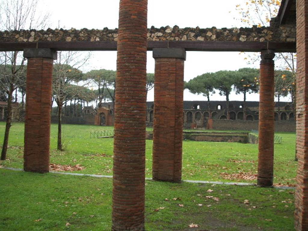 II.7.9 Pompeii. Palaestra. December 2006. Looking east.