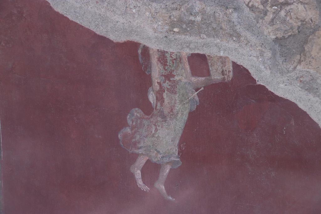 III.3.6 Pompeii. October 2022. Detail of painted figure on east wall. Photo courtesy of Klaus Heese
