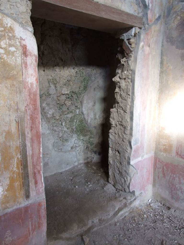 V.2.4 Pompeii. December 2007. Doorway to small room on the north wall of room 15.