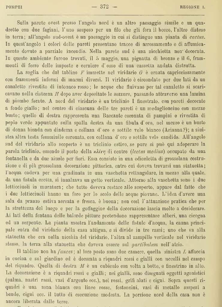 V.3.11 Pompeii. Report in Notizie degli Scavi, 1902, (p.372).