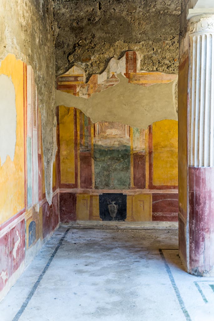 VI.9.6 Pompeii. January 2023. 
Room 6, looking west towards south-west corner. Photo courtesy of Johannes Eber.
