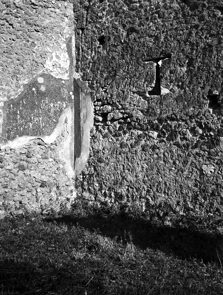 VI.11.4-17 Pompeii. W1492. Looking towards corner with remains of plaster.
Photo by Tatiana Warscher. Photo © Deutsches Archäologisches Institut, Abteilung Rom, Arkiv. 
