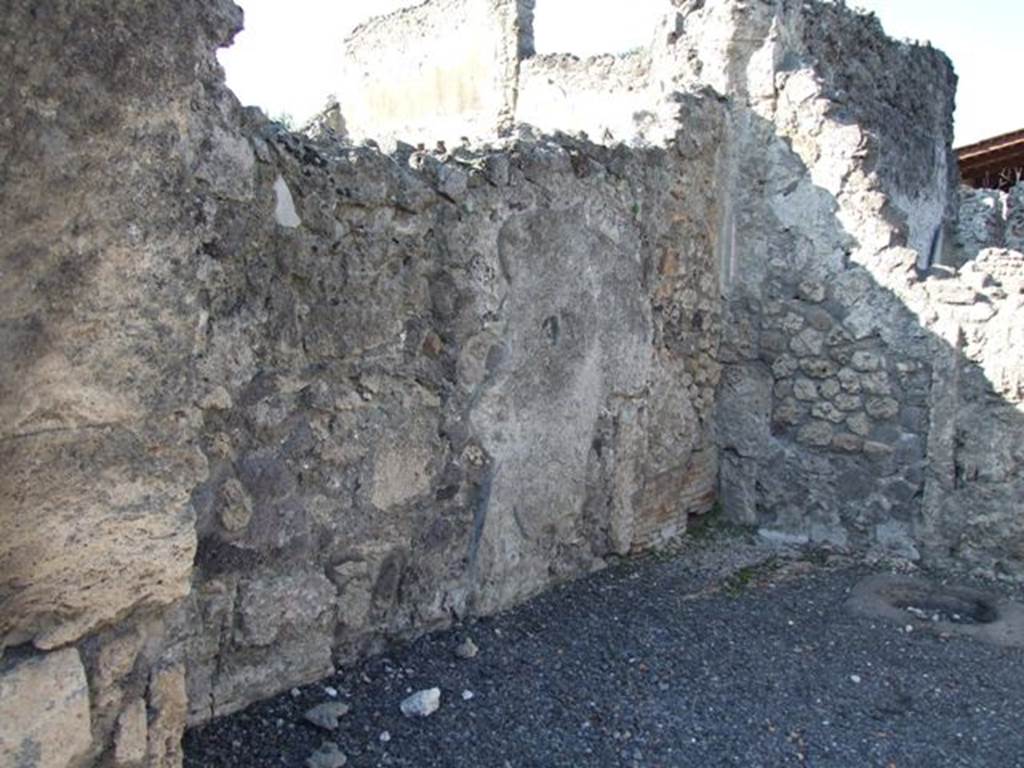 VI.14.10 Pompeii. December 2007. West wall.