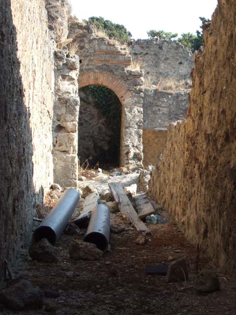 VII.1.8 Pompeii. December 2006. Looking to the east across gymnasium C from north-west corner.
