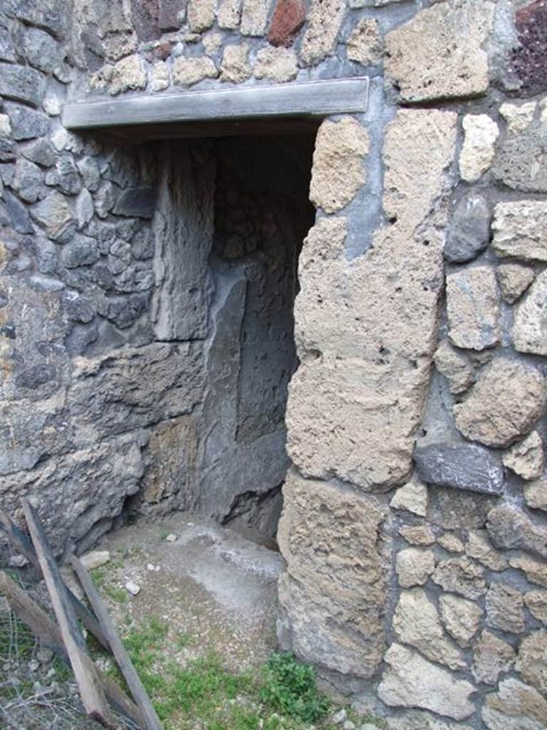 VII.4.31 Pompeii.  March 2009.  Room 27. Door to Cellar.