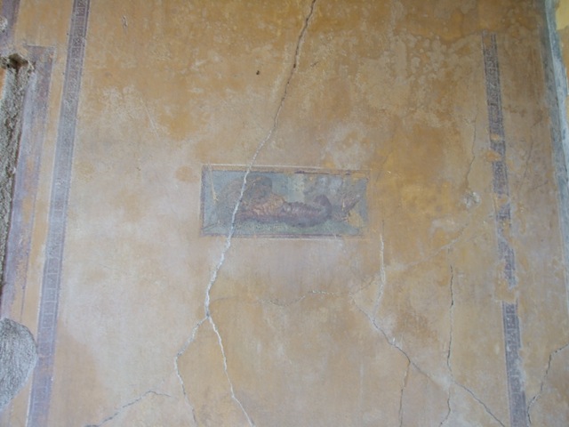 VII.16.17-22 Pompeii. December 2007. North-west corner of cubiculum, and window to “hanging garden” in west wall.