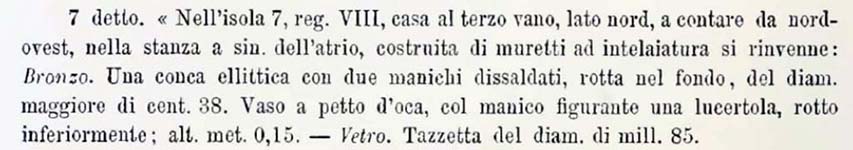 Notizie degli Scavi, December 1882, p.606