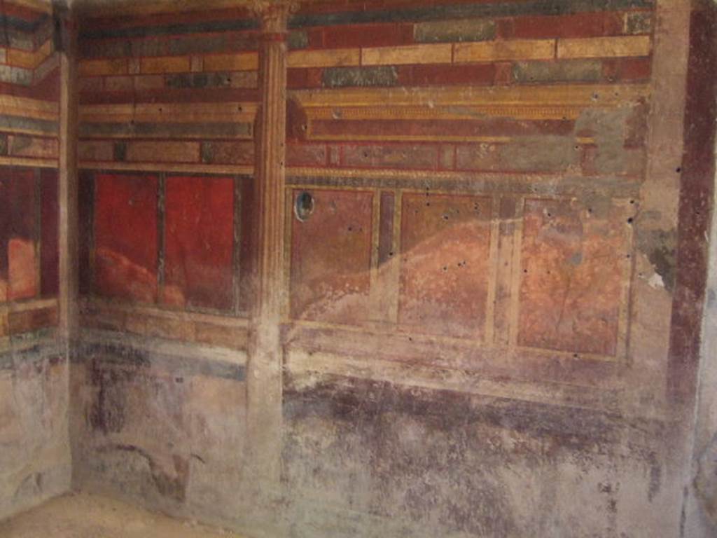 Villa of Mysteries, Pompeii. May 2006. Room 8, east wall.