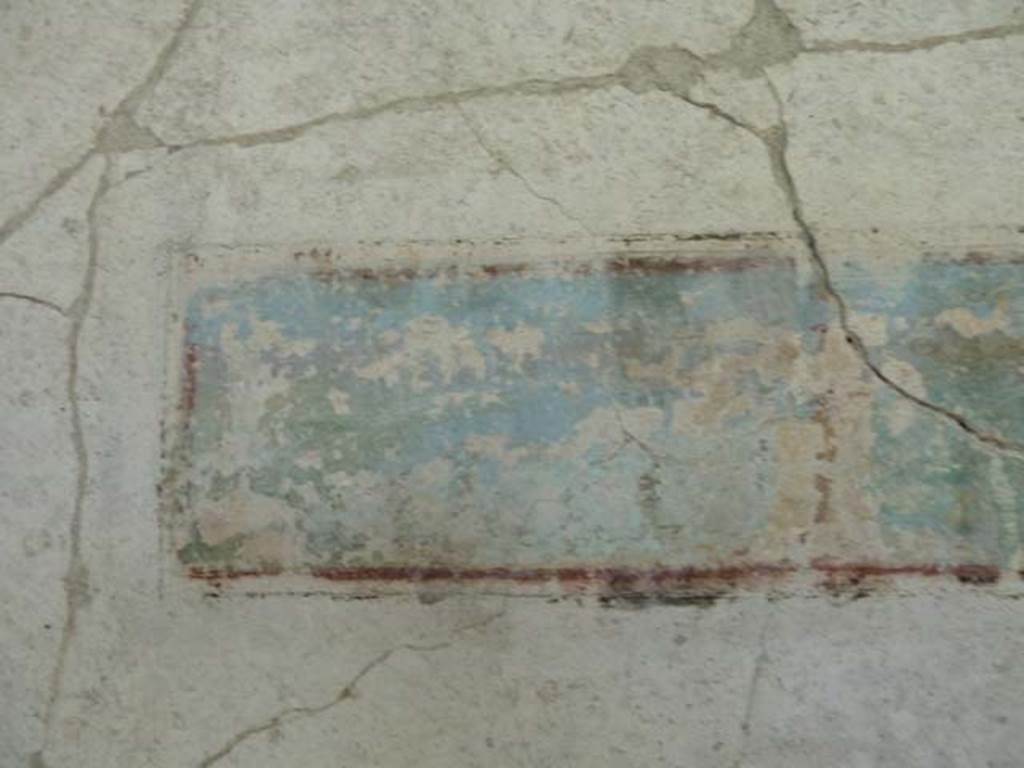 Oplontis, September 2015. Area 60, west wall of portico, painted panel immediately south of doorway to corridor 46.