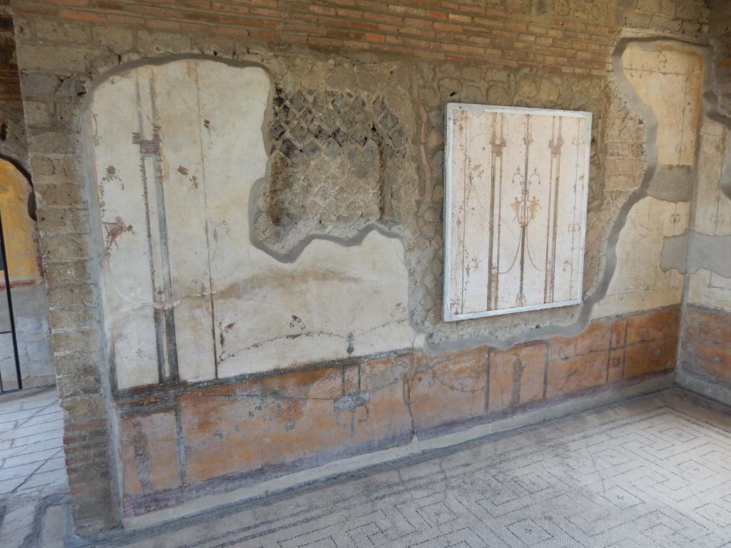 Stabiae, Villa Arianna, June 2019. Room 12, looking towards east wall with doorway to room 11, on left..
Photo courtesy of Buzz Ferebee.
