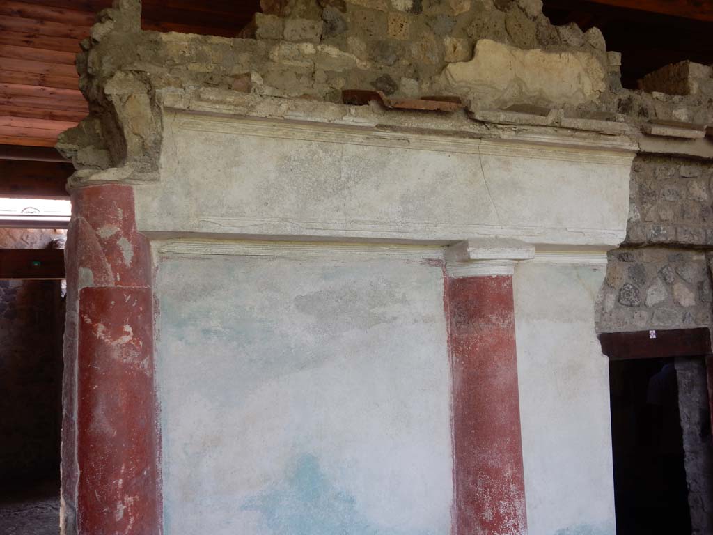 Stabiae, Villa Arianna, June 2019. W29, east wall of the small peristyle. Photo courtesy of Buzz Ferebee.


