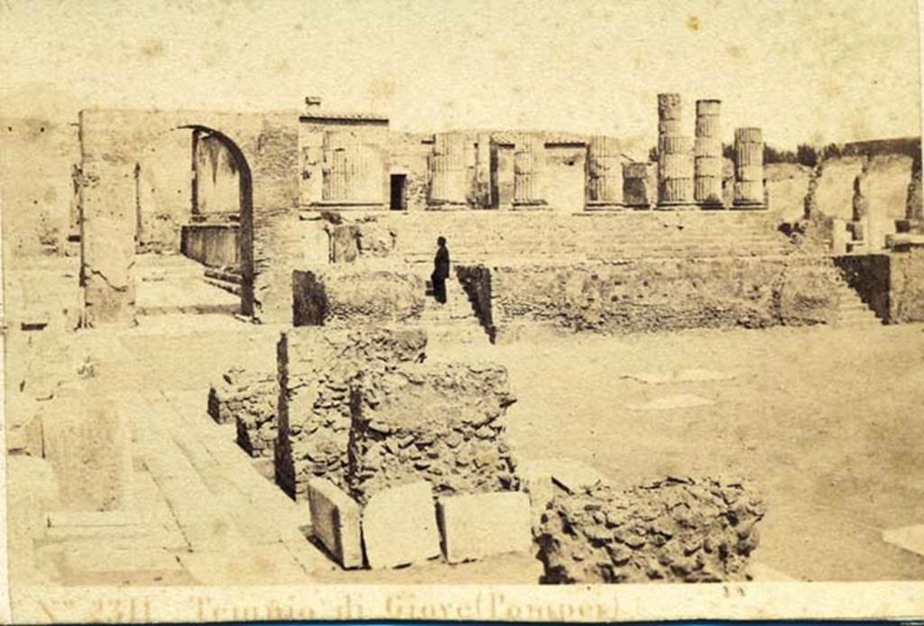 Arch of Augustus. Between 1867 and 1874. 
Photo by Sommer and Behles. Photo courtesy of Charles Marty.
