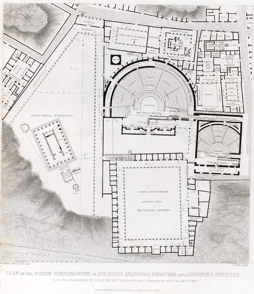 Pompeii Theatres and Triangular Forum 1825