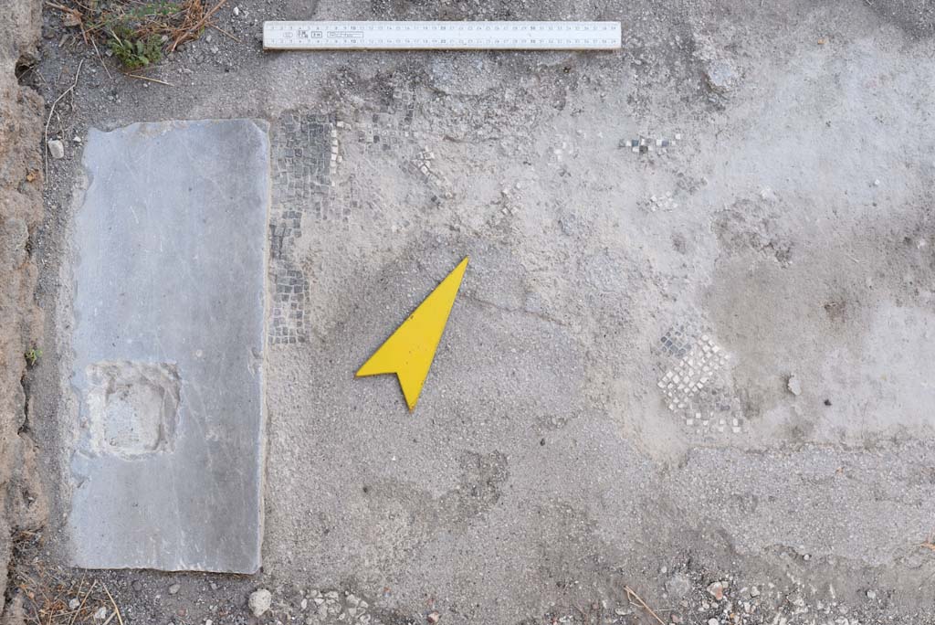 I.4.25 Pompeii. October 2019. Room 20/19, detail from west side of doorway of antechamber, into room 19.
Foto Tobias Busen, ERC Grant 681269 DÉCOR.
