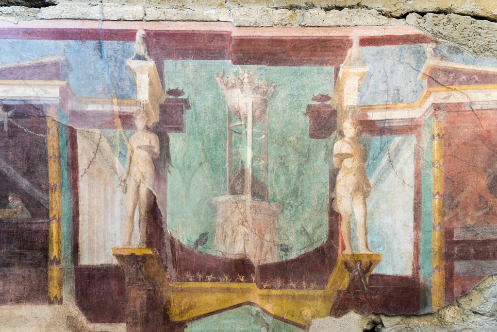 I.6.2 Pompeii. October 2023. Upper centre of north wall. Photo courtesy of Johannes Eber.