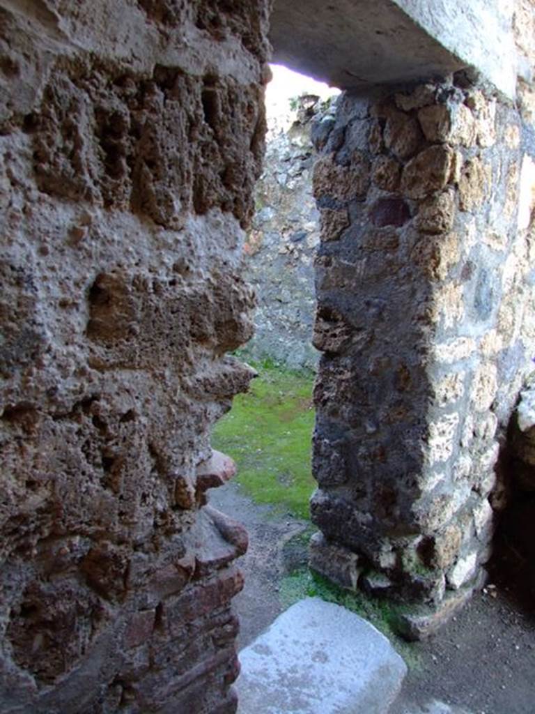 I.6.4 Pompeii.  March 2009. Doorway to Room 8, Kitchen.