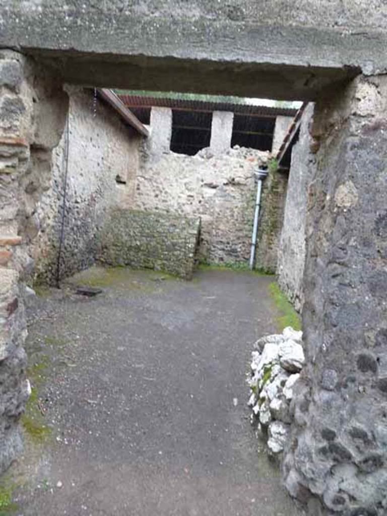 I.6.4 Pompeii. May 2010. Doorway to room 13.