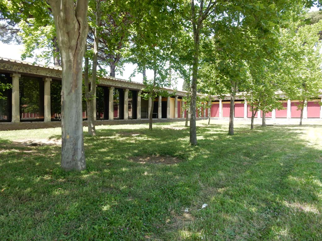 II.7 Pompeii. June 2019. Looking towards west side, north-west corner, and north side. Photo courtesy of Buzz Ferebee.