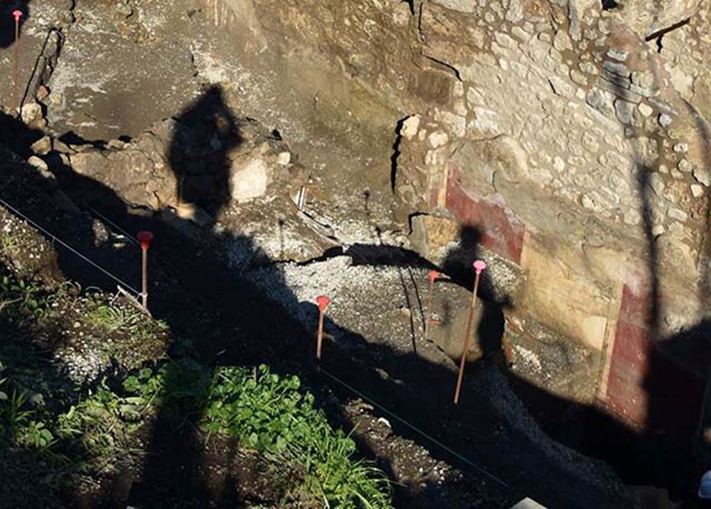 III.3.5 Pompeii. December 2017. Excavation at the northern end.