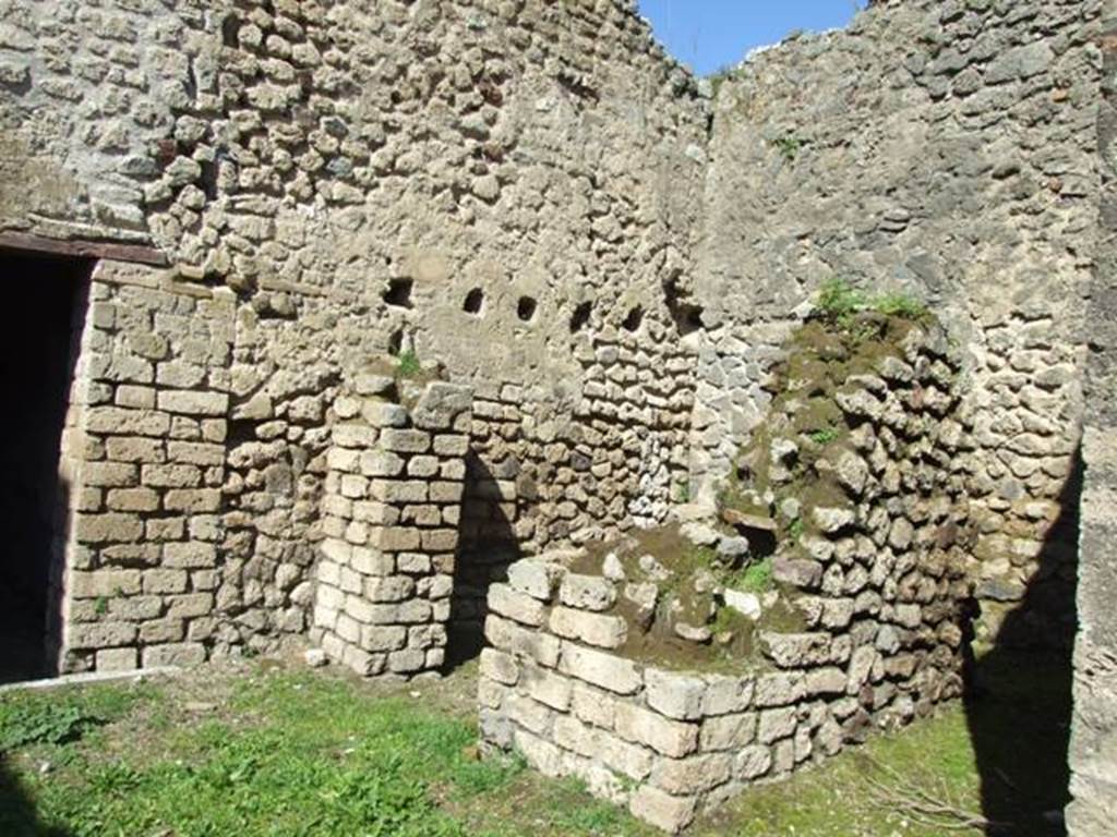 III.4.1 Pompeii. March 2009.  North and East walls with small room.