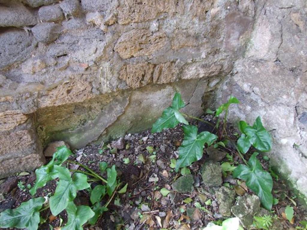 V.4.13 Pompeii. March 2009. Triclinium “S”, recess in north-west corner.