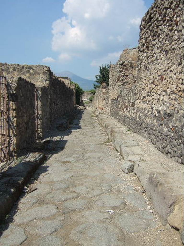 VI.2.31Pompeii. September 2005.Vicolo di Modesto looking north.