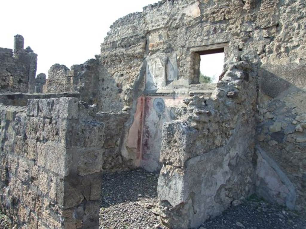 VI.7.3 Pompeii.  March 2009.  Doorway to Room 3.  Looking west from atrium.