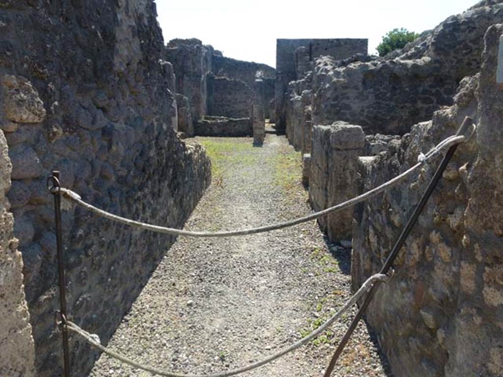 VI.7.16 Pompeii. June 2012. Looking west from entrance. Photo courtesy of Michael Binns.