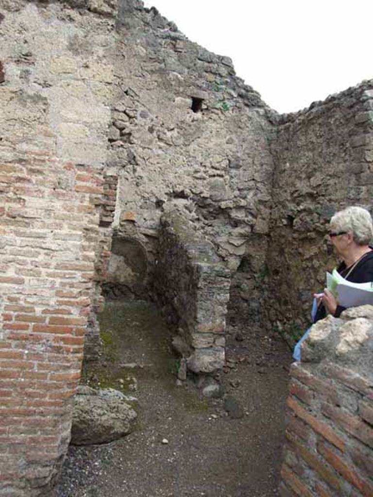 VI.8.8 Pompeii. May 2010. Two small rooms at rear.