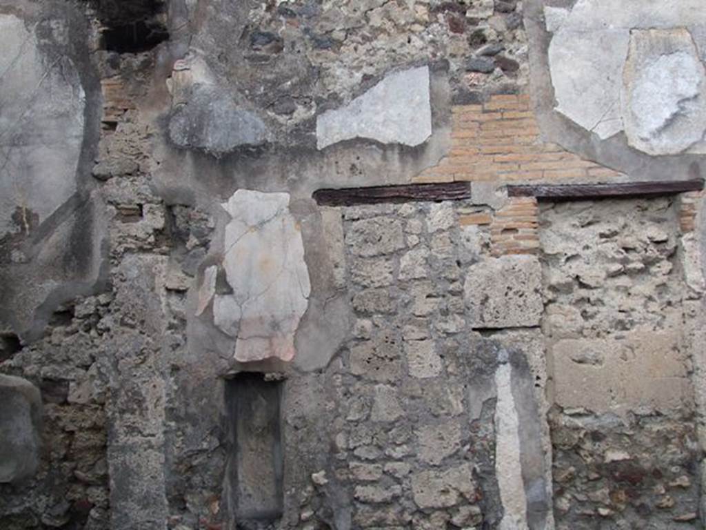 VI.10.2 Pompeii.  March 2009.  Blocked doors on north side of atrium.