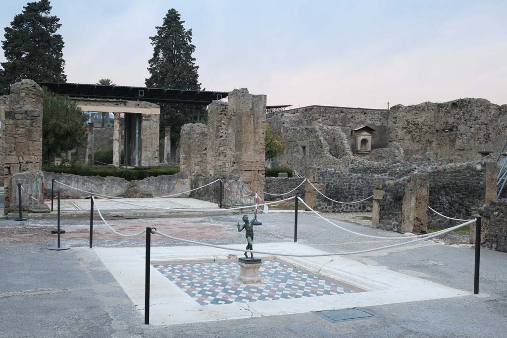 VI.12.2 Pompeii. December 2018. Looking north-east across impluvium in atrium. Photo courtesy of Aude Durand.