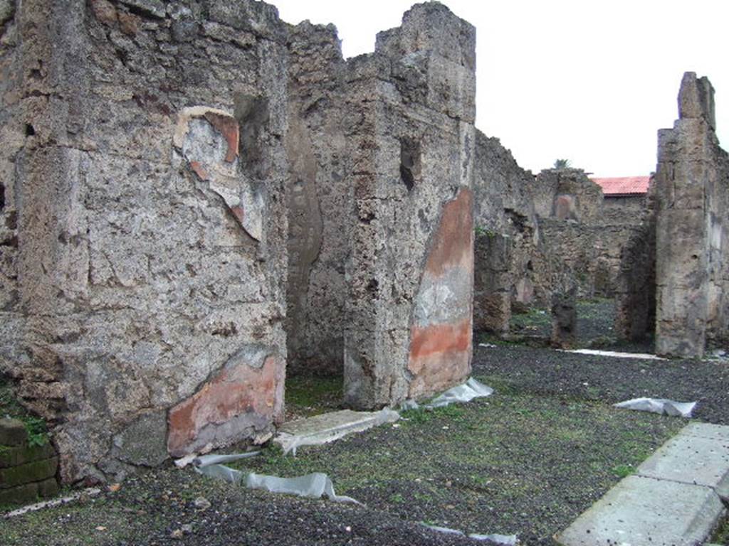 VI.13.6 Pompeii. December 2005. Rooms on west and north-west side of atrium.