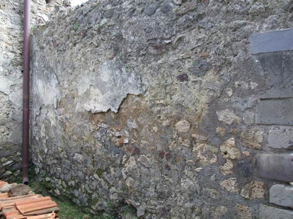 VI.15.6 Pompeii. March 2009.  Room 11. Storeroom. South wall.