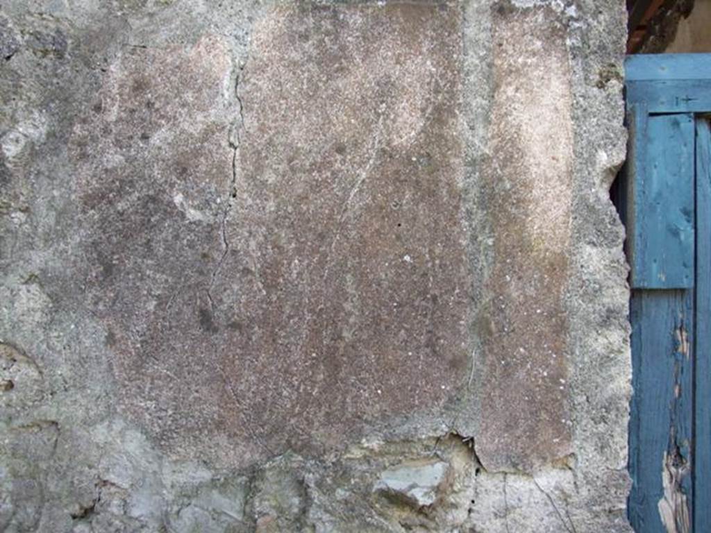 VI.16.32 Pompeii. March 2009. Room B, west wall of atrium in south-west corner above hearth.