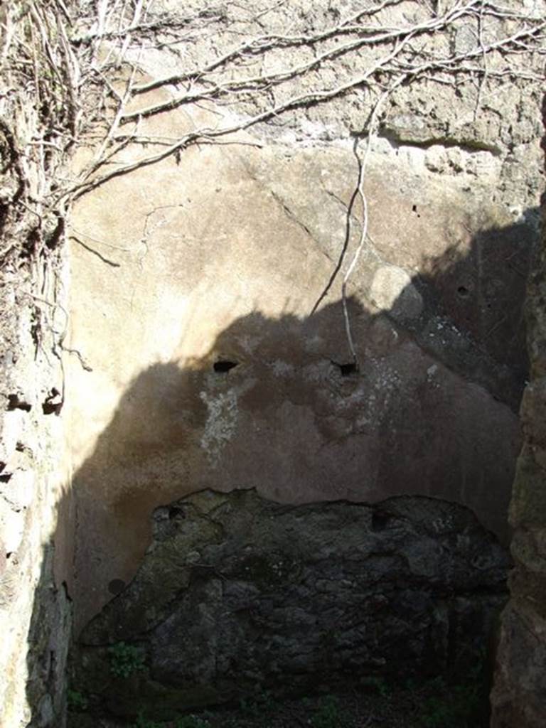 VII.4.56 Pompeii.  March 2009.  Room 8.  Cupboard under stairs. East wall.

