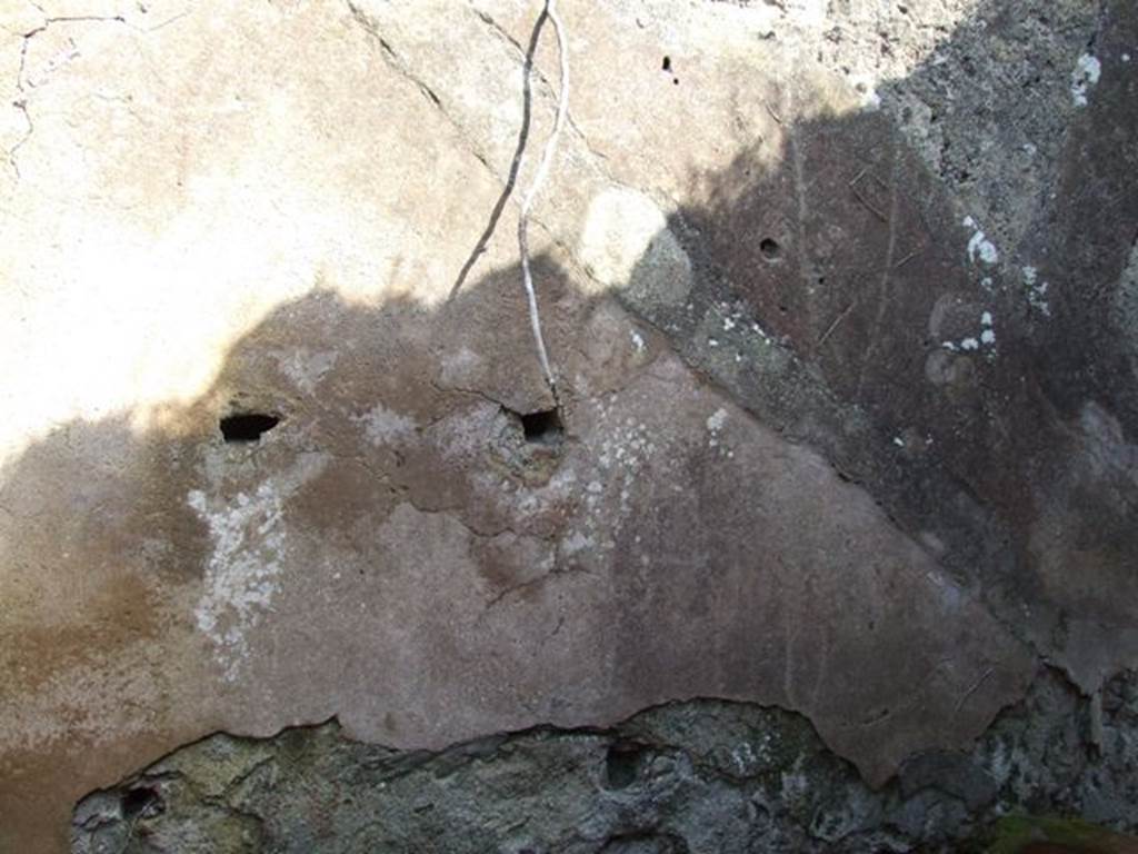 VII.4.56 Pompeii.  March 2009.  Room 8.  East wall with line of staircase.