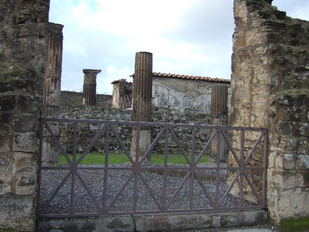 VII.7.32 Pompeii. December 2006. East side of Temple of Apollo adjacent to Forum 

