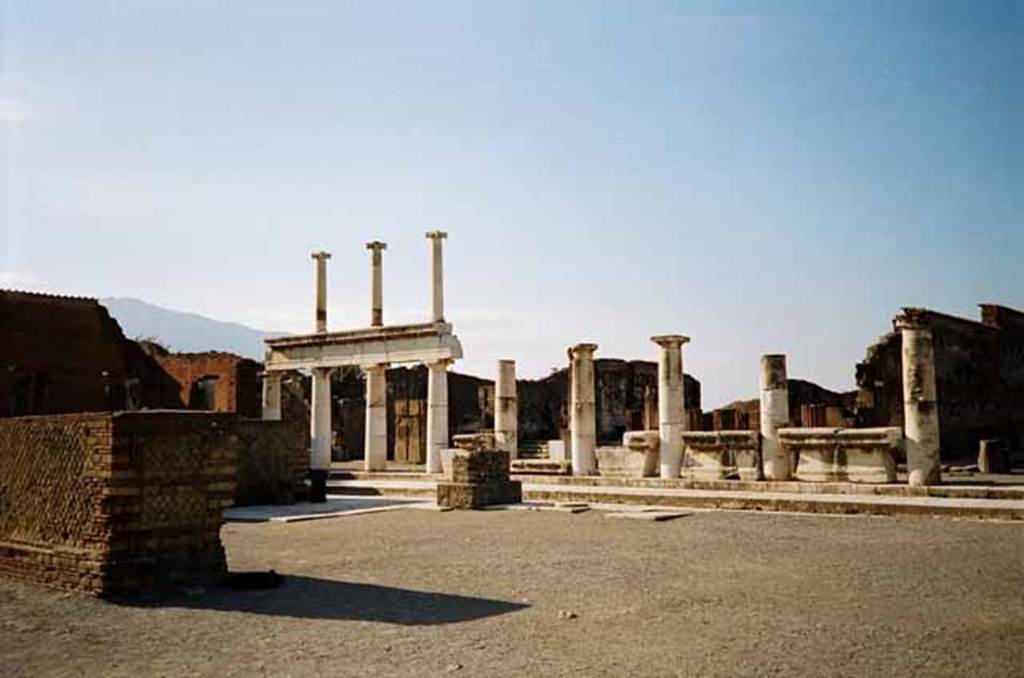 VII.8 Pompeii Forum.  Looking towards the south-west corner of the Forum. Photo courtesy of Rick Bauer.