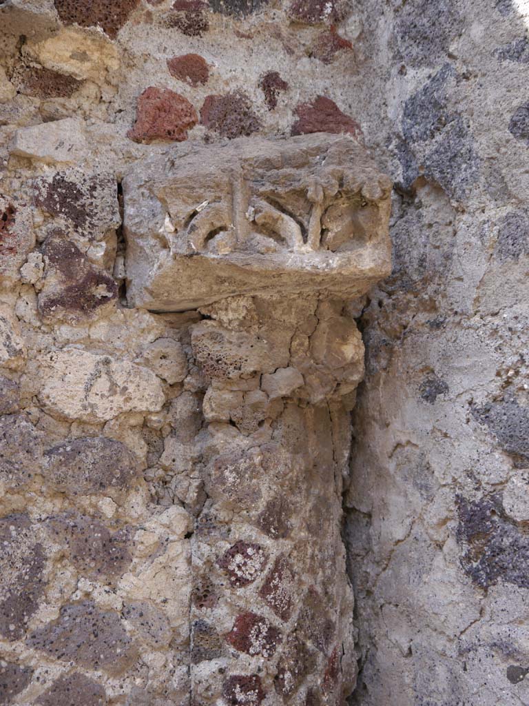 VII.8.01 Pompeii. September 2018. West wall at north end in north-west corner.
Foto Anne Kleineberg, ERC Grant 681269 DÉCOR.

