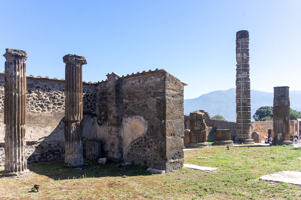 VII.8.1 Pompeii. October 2023. Looking towards south-east corner of Temple. Photo courtesy of Johannes Eber.