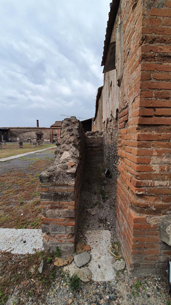 VII.9.7/8 Pompeii. August 2021. Looking west along north wall from north-east corner.
Foto Annette Haug, ERC Grant 681269 DÉCOR.
