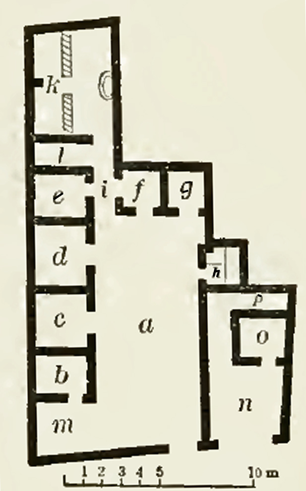 VII.12.35 Pompeii. 1899, plan by Mau of the Inn on Vicolo di Eumachia.
See Mau, A., 1907, translated by Kelsey, F. W., Pompeii: Its Life and Art. New York: Macmillan. (p. 400-401).
