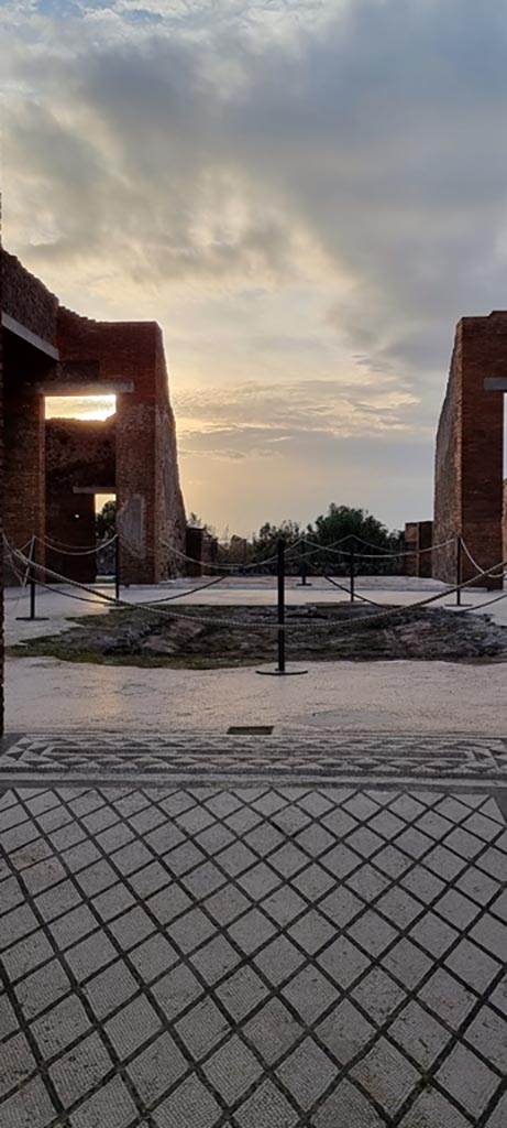 VIII.2.16 Pompeii. December 2023.
Looking west across atrium from entrance corridor. Photo courtesy of Miriam Colomer.
