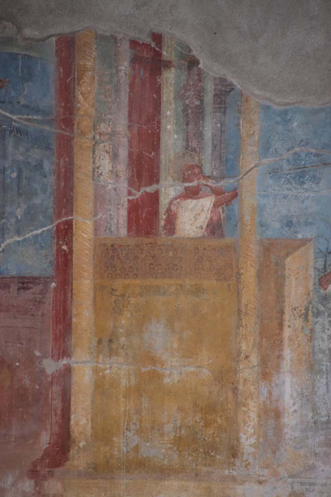 VIII.2.23 Pompeii. October 2020. Detail of painting on the south wall. Photo courtesy of Klaus Heese.