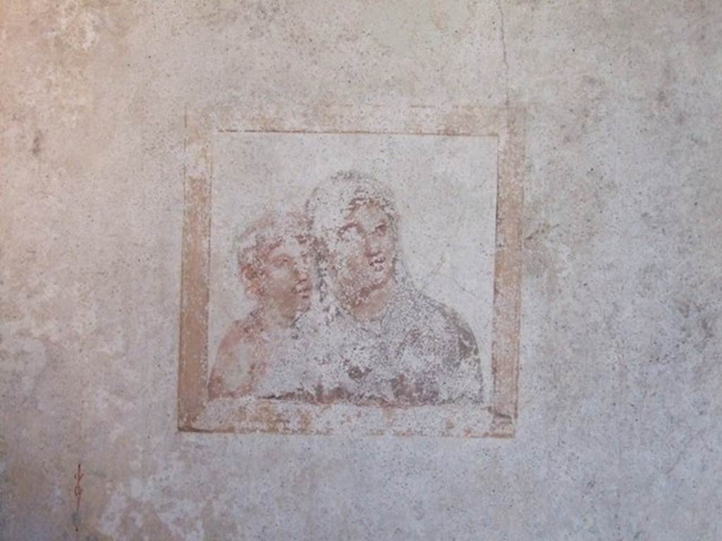 VIII.4.4 Pompeii. March 2009. Room 22, south end of west wall of cubiculum.  Wall painting of Ariadne in the company of a Maenad.
See Helbig, W., 1868. Wandgemälde der vom Vesuv verschütteten Städte Campaniens. Leipzig: Breitkopf und Härtel, (455).
